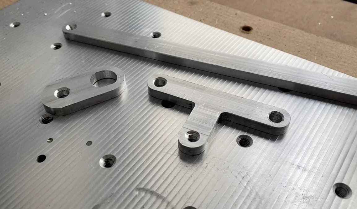 Components machined for the CNC3 router